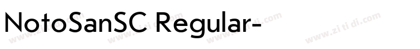 NotoSanSC Regular字体转换